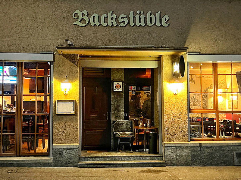 Backstüble front